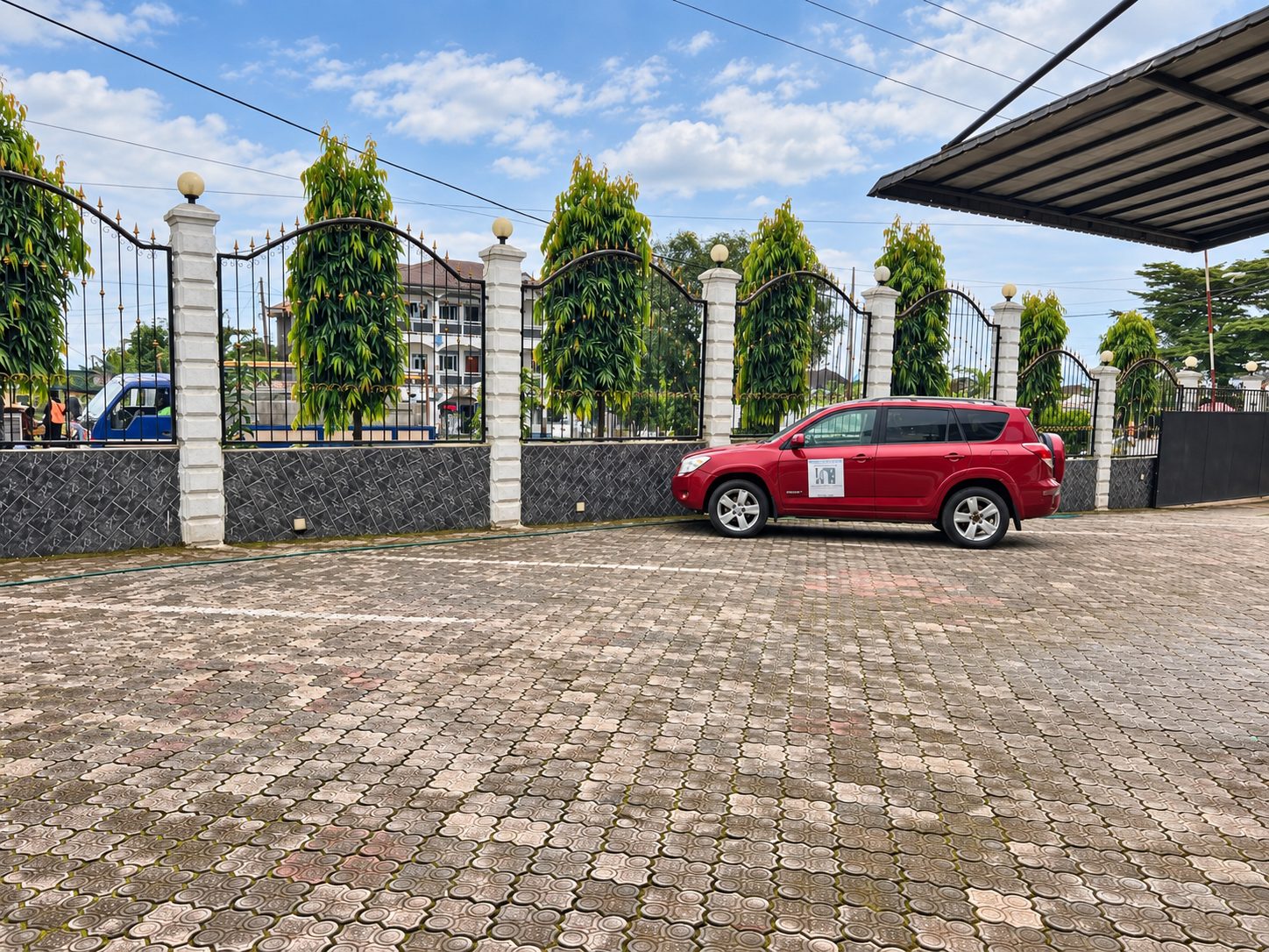 Secure on-site guest parking